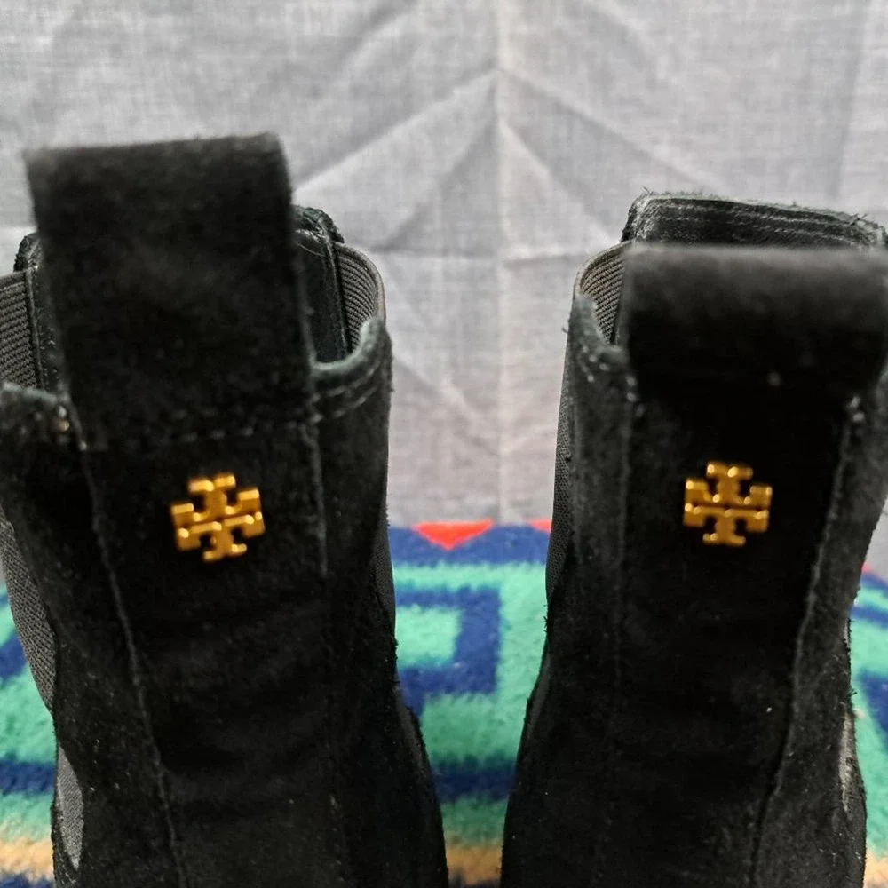 %Tory Burch Black Suede Boots Women's Size 9 M Woman / D11